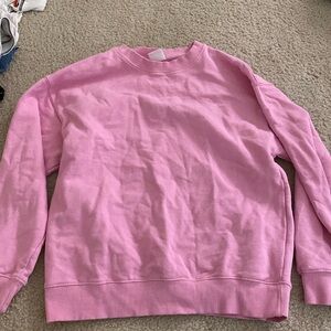 Zara pink sweatshirt! very very cute!! batley worn!